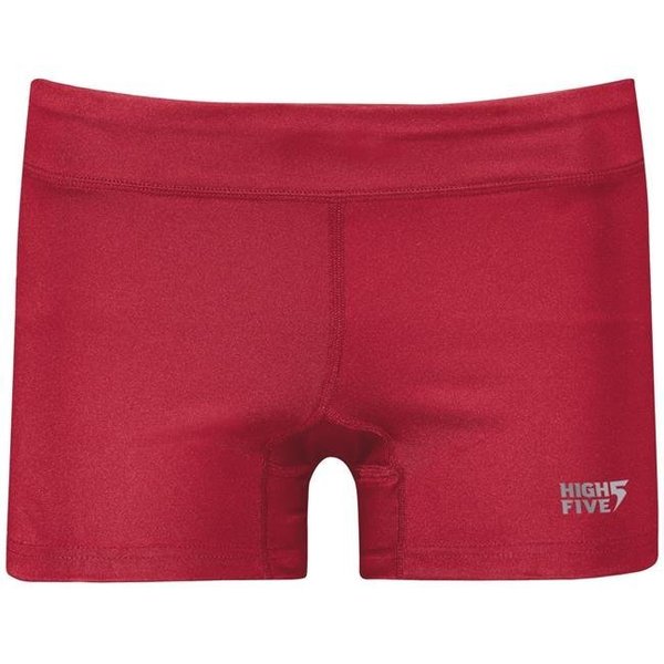High Five High Five 345592.083.L Ladies Truhit Volleyball Shorts; Scarlet - Large 345592.083.L